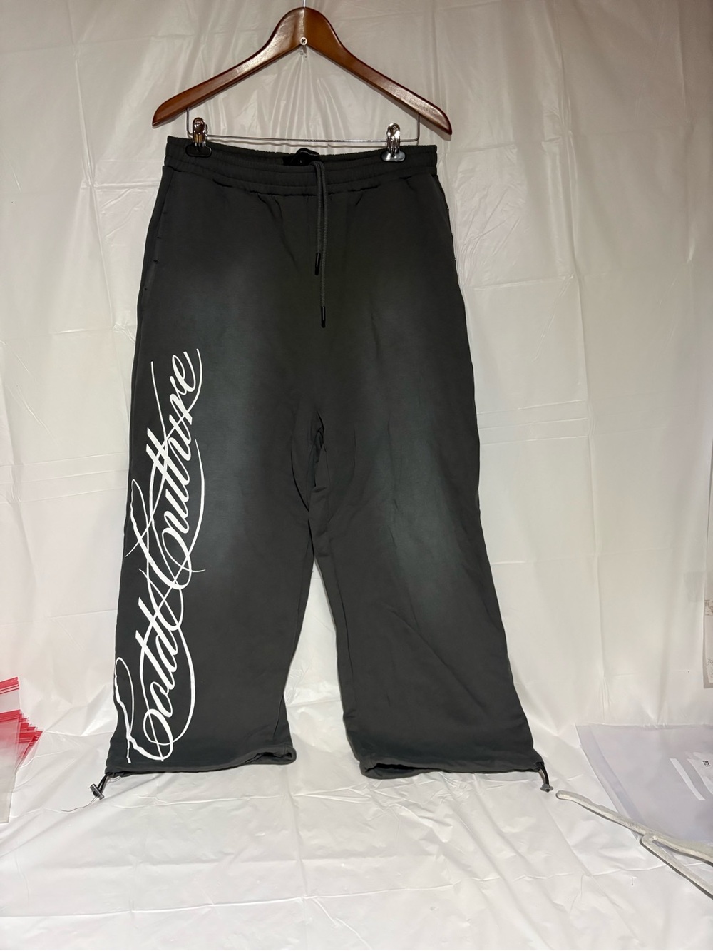 Cold Culture Black Graphic Jogger Bottoms